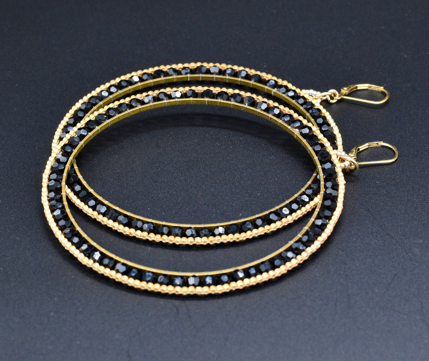 Stushlery Crystal Hoops (Large)