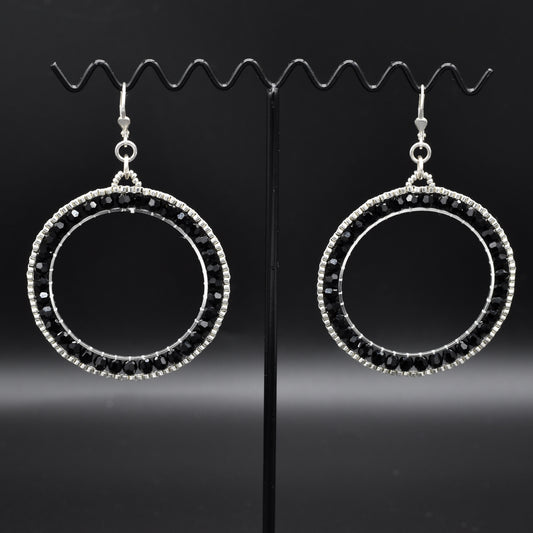 Stushlery Crystal Hoops