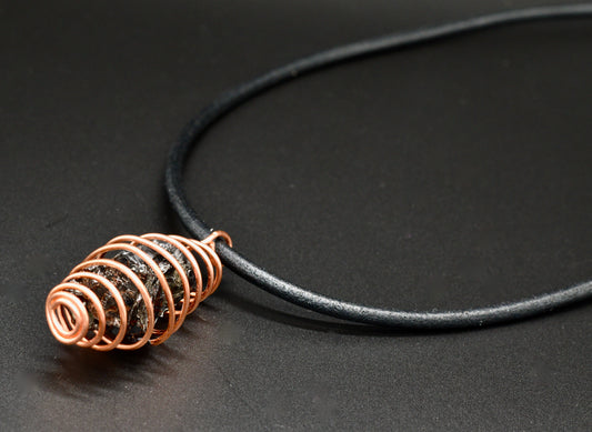 Stushlery Wrapped Shungite Necklace