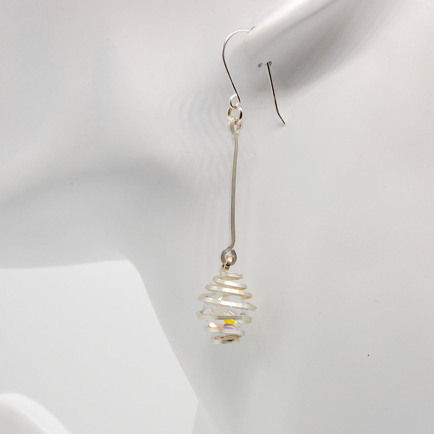 Spiral Cage Pendulum Earrings