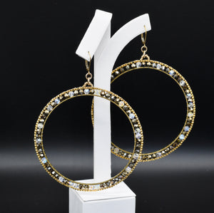 Stushlery Crystal Hoops (Large)