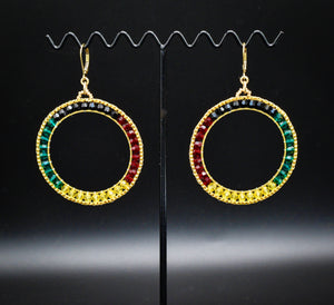 Stushlery Crystal Hoops