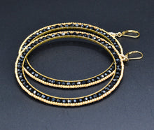 Stushlery Crystal Hoops (Large)