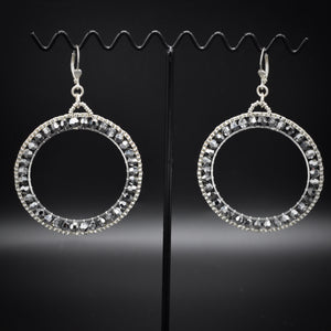 Stushlery Crystal Hoops