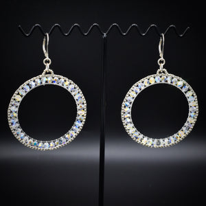 Stushlery Crystal Hoops