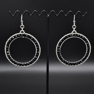 Stushlery Crystal Hoops