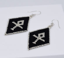 Stushlery Brick Stitch Ankh Earrings