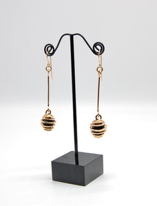 Spiral Cage Pendulum Earrings