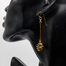Spiral Cage Pendulum Earrings