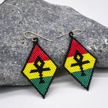Stushlery Brick Stitch Ankh Earrings