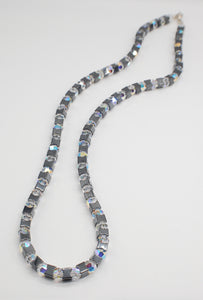 Men's Hematite Crystal Snake Necklace