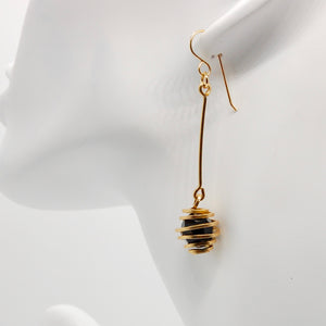 Spiral Cage Pendulum Earrings