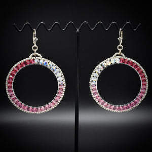 Stushlery Crystal Hoops